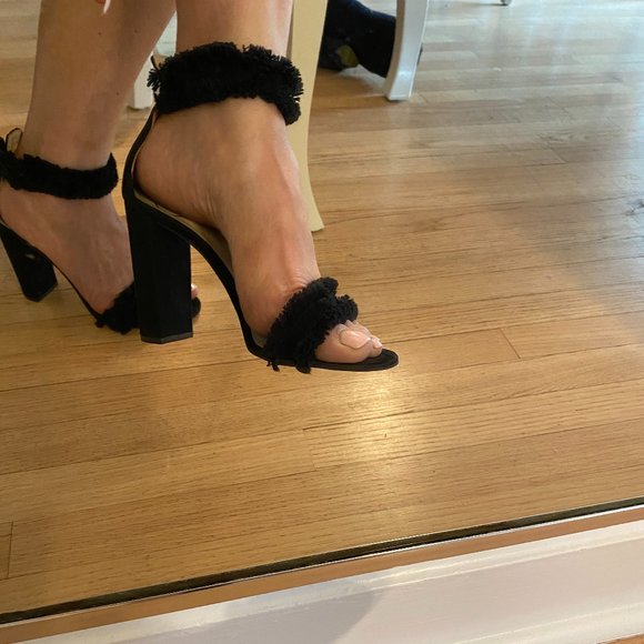 exe suede fringe sandals EUC - Picture 3 of 8